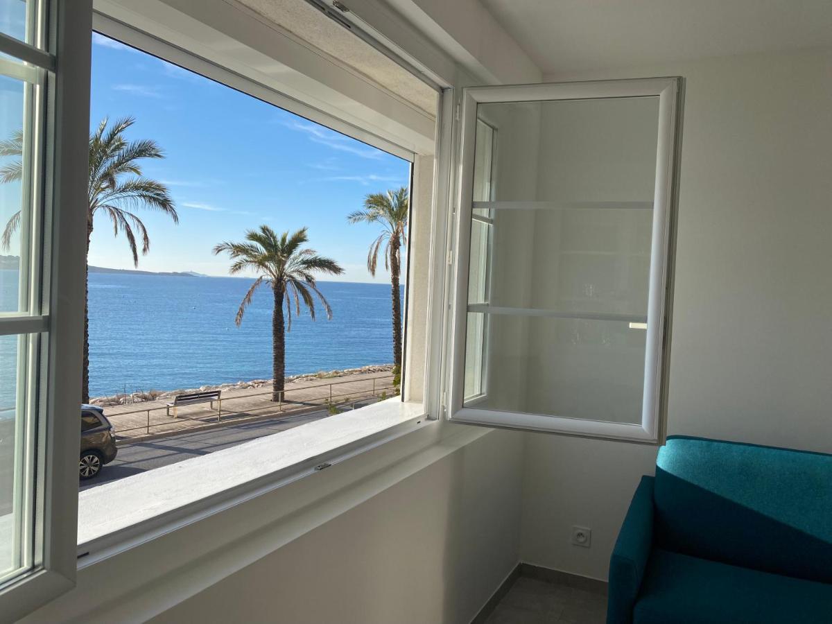 Splendide Studio Miramar Vue Mer Avec Terrasse Bandol Luaran gambar